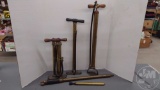 TIRE PUMPS, ONE IS JUDD AND LELAND, BRASS