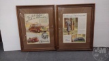 CAR FRAMED ADVERTISING, LARGEST IS 16
