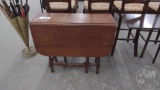 DROP LEAF TABLE WITH SOME STAINS ON TOP, 36