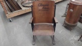 THEATER SEAT WITH DIAMOND SPECIAL SHOE ADVERTISING, LADIES