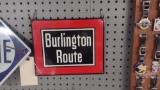 BURLINGTON ROUTE METAL SIGN 10