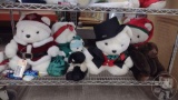 SANTA BEARS AND OTHERS. ALL ON SHELF