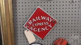 RAILWAY EXPRESS AGENCY METAL SIGN 8