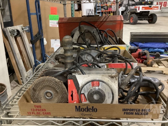 ANGLE GRINDERS, DRILL, CIRCULAR SAW, SOCKETS, WRENCHES