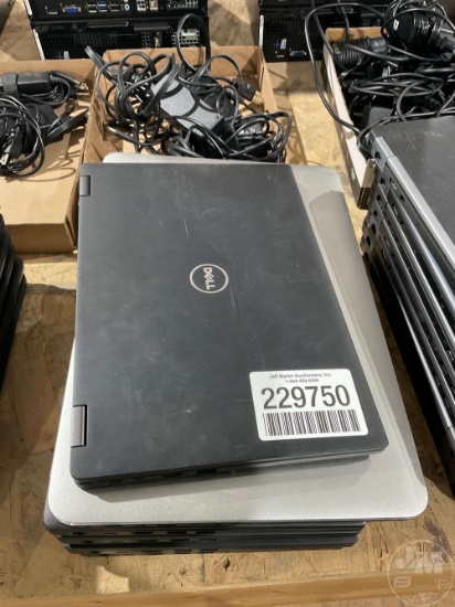 (7) DELL LAPTOPS, (4) HAVE CHARGERS, HARD DRIVES LIKELY REMOVED