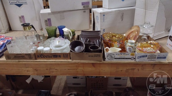 DISHWARE AND GLASSWARE. 5 BOXES