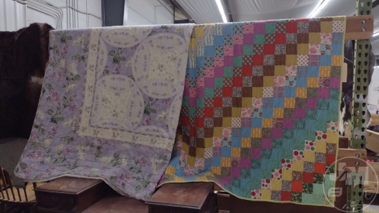 HOMEMADE QUILTS. BOTH