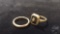 14K GOLD RING, 2.0 DWT, 10K GOLD RING WITH ONYX