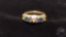 10K GOLD RING WITH GARNETS, 1.9 DWT; 14K MOTHERS RING,