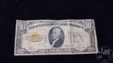 1928 $10 GOLD CERTIFICATE, VG CONDITION