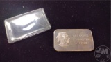 1 TROY OZ .999 SILVER BAR WITH INDIAN HEAD ON