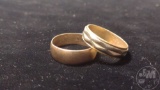 10K GOLD RING, 2.8 DWT; 14K GOLD RING, 3.5 DWT