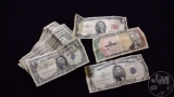 (7) $1 SILVER CERTIFICATES, POOR CONDITION, 1963 A RED SEAL