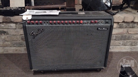 FENDER POWER CHORUS AMPLIPHIER, MISSING BUTTONS; ITEM LOCATED IN BASEMENT
