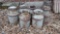 MILK CANS (6), WIRE FENCE ROLL