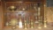 BRASS AND METAL CANDLE STICKS AND CANDELABRA, BOWLS, TRAYS, FIGURINES;