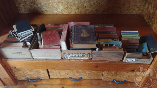 VINTAGE BOOKS; THIS LOT IS LOCATED UPSTAIRS