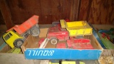 TOYS, SOME TONKA; CONTENTS OF (3) SHELVES