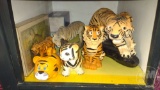 TIGER THEMED ITEMS: FIGURINES/STATUES, TOYS/GAMES, FAN, PICTURES, POSTER; UMBRELLAS, CANES,