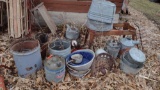 METALWARE, TUBS, PAILS, GAS CANS