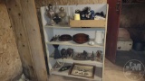 KEROSENE LAMPS, COLOGNE/PERFUME BOTTLES, POTTERY, PICTURES, FIGURINES; THIS LOT IS