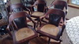(5) SWIVEL ROLLING CHAIRS, CANNING NEEDS TO BE REDONE