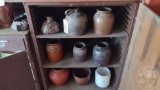 POTTERY; CONTENTS OF (3) SHELVES