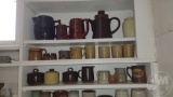 POTTERY AND GLASSWARE; THIS LOT IS LOCATED UPSTAIRS