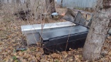 TRUCK BOXES, TUBS, METAL CAN, TILES. ITEMS BY BOTH TREES