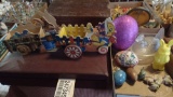VINTAGE EASTER DECORATIONS, LARGE EGG FROM WESTERN GERMANY