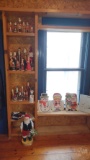 SANTA STATUES, CHRISTMAS STAMPS AND CARDS; THIS LOT IS LOCATED