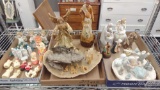 VINTAGE NOVELTY CANDLES, ANGELS AND RELIGEOUS ITEMS. 3 BOXES