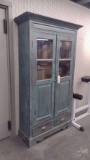 VINTAGE CABINET WITH DRAWERS AND SHELVING, 38