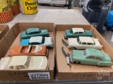 VINTAGE TOY MODEL CARS; (2) BOXES