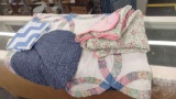 QUILT, COVERLET AND ONE TOP STARTED