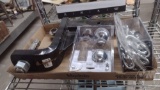 RECEIVER HITCH WITH BALLS AND SAFETY CHAINS, CONTENTS OF BOX