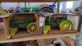 TOY JOHN DEERE TRACTORS (2)