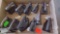 VINTAGE SAD IRONS, OX TONQUE IRON WITH SLUG