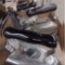 VINTAGE ELECTRIC IRONS, SOME WITHOUT CORD, (1) AMERICAN BEAUTY, (1)