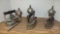 (3) VINTAGE GAS IRONS, THE NOEL, DIAMOND, AND OTHER WITH