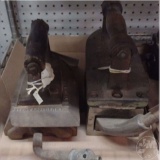 (2) VINTAGE GAS TAILORS IRONS