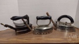 VINTAGE NATURAL GAS IRONS, CANNON, DUO POINT, WIZARD