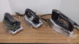 VINTAGE ELECTRIC IRONS, PRESTO, DOMINION, SUNBEAM