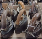 VINTAGE SAD IRONS, WESTERN BELLE, HOWELL, MRS POTTS, OTHER