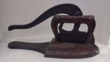 VINTAGE SCOTTEN DILLON CO. CASTIRON FLAT IRON PLUG TOBACCO CUTTER