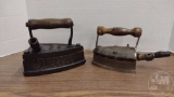 VINTAGE GAS IRONS, OK MADE IN ENGLAND, JAMES KEITH &