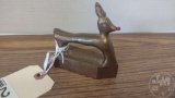 COMMEMORATIVE SMALL BRASS RUDOLPH PRESSING IRON