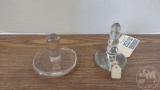 VINTAGE SLICKENSTONE SMOOTHERS, GLASS, 2 PCS