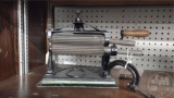 THE ORIGINAL KNOX DOUBLE FLUTER WITH WOOD HANDLE CRANK