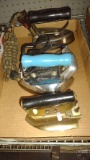 3 ELECTRIC IRONS, (1) JW STEELE & CO, (1) EMPRESS,